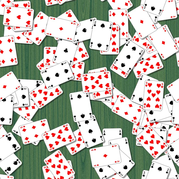 Spielkarten an Deck nahtlos generierte Hires-Textur — Stockfoto
