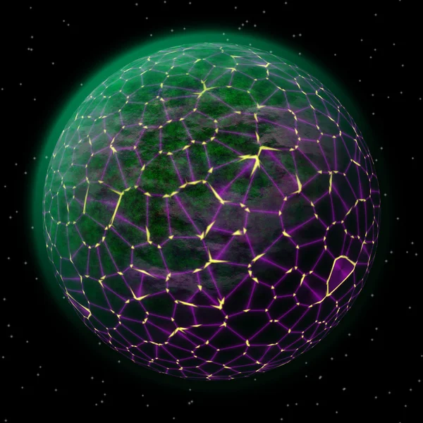 Nätverk på planet genereras textur bakgrund — Stockfoto
