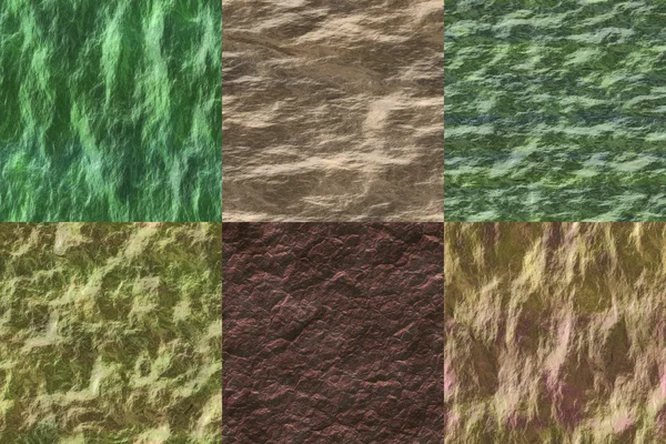 Set of wet stone seamless generated textures — Stock Photo, Image