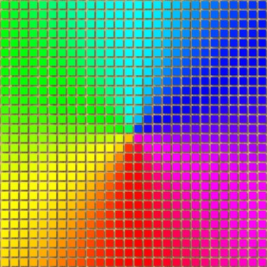 Gökkuşağı degrade pixelated görüntü oluşturulan doku