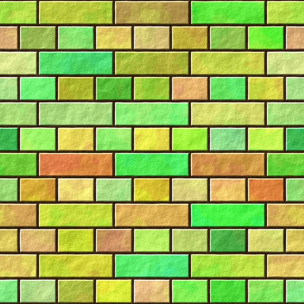 Brick wall seamless generated hires texture — Stock Photo, Image