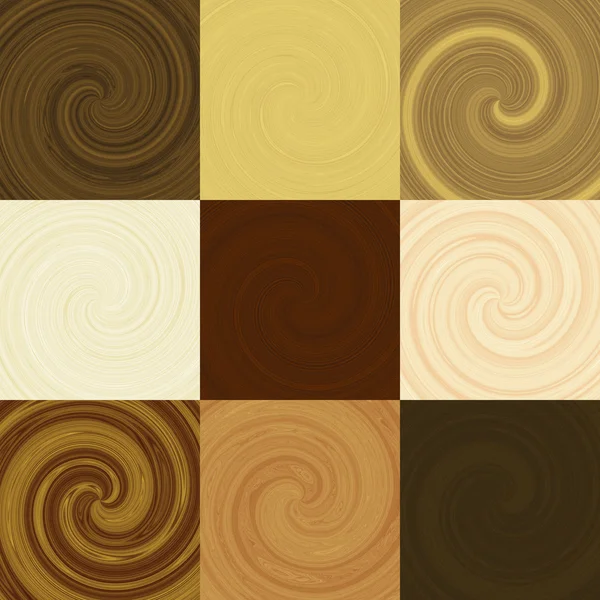 Set of wood swirl generated textures — Stock Photo, Image