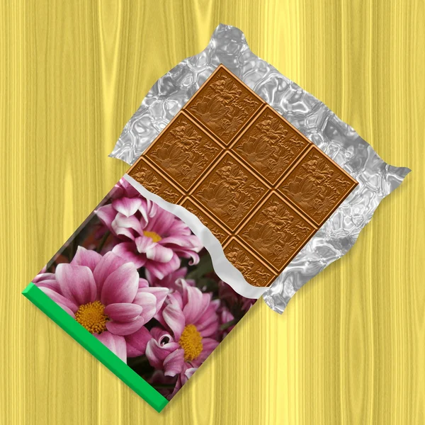 Chocolate generated texture background — Stock Photo, Image