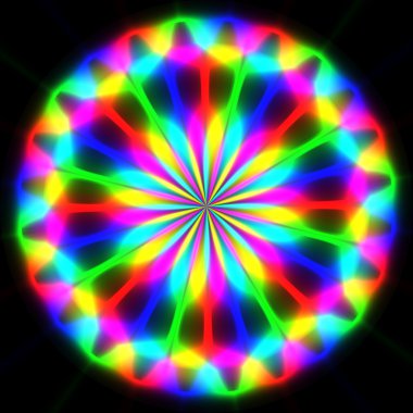 Gökkuşağı dalgalar oluşturulan doku