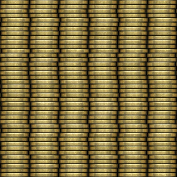 Coin stack seamless generated texture — Stock Photo, Image