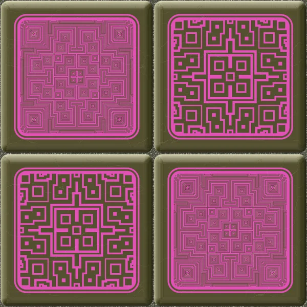 Cube tiles seamless generated hires texture — Stock Photo, Image