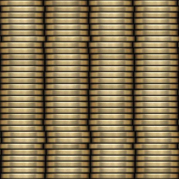 Coin stack texture generata senza soluzione di continuità — Foto Stock