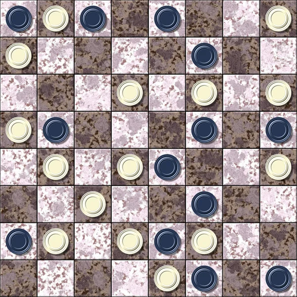 Checkerboard generated seamless texture — Stock Photo, Image