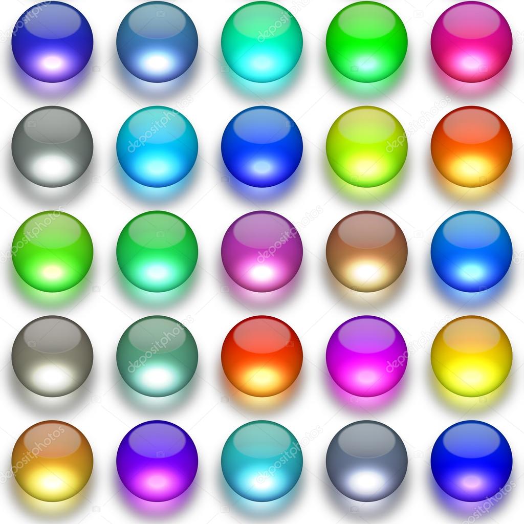 Glass balls generated texture