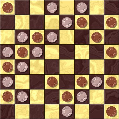 Dama Tahtası sorunsuz doku oluşturulan