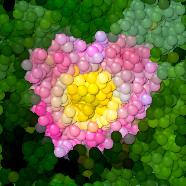 Rosa flor imagem bolas geradas contrata textura — Fotografia de Stock