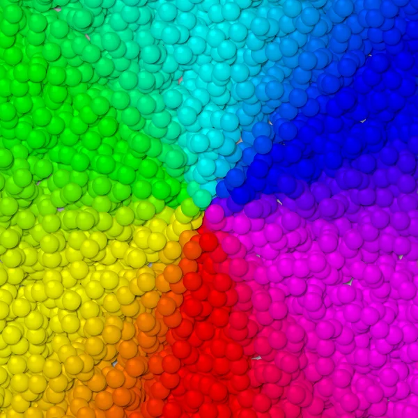 Spectrum gradient image balls generated hires texture — Stock Photo, Image