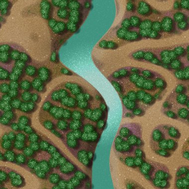 Mini manzara sorunsuz oluşturulan arka plan