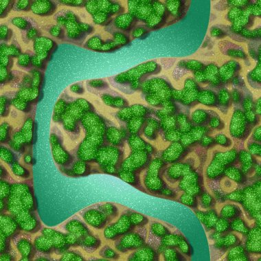 Mini manzara sorunsuz oluşturulan arka plan