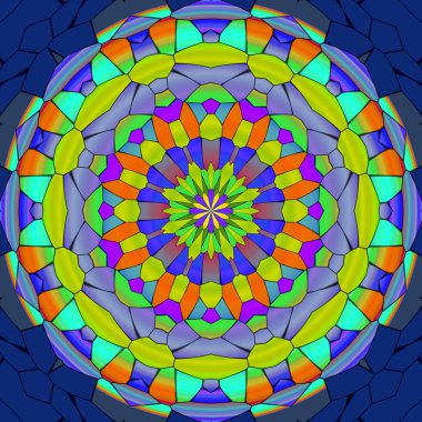 Mandala oluşturulan süsleme doku