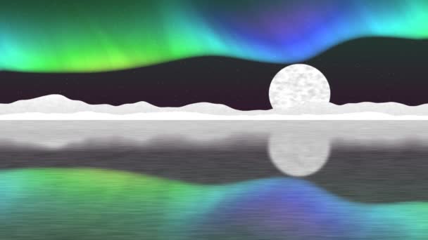 Arktické pól vytvořené bezešvými smyčky video — Stock video