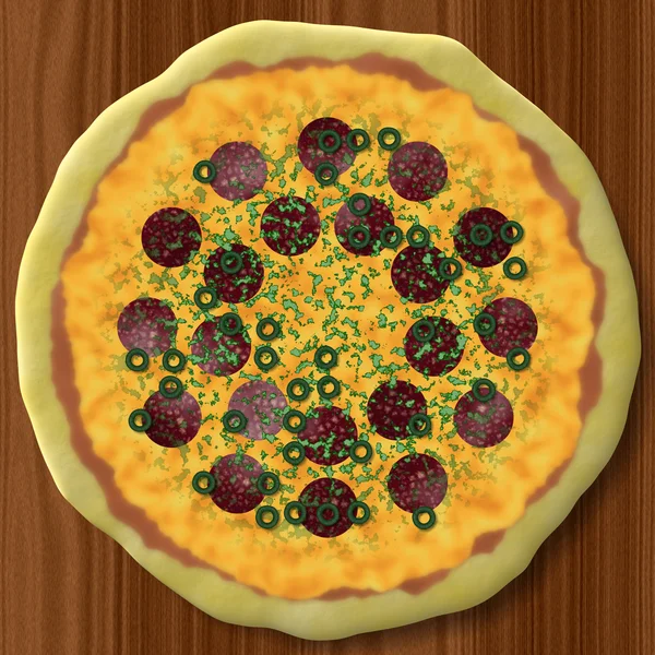 Pizza gerada textura fundo — Fotografia de Stock