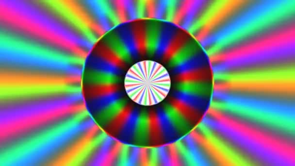 Ondas de arco-íris gerado vídeo loop sem costura — Vídeo de Stock