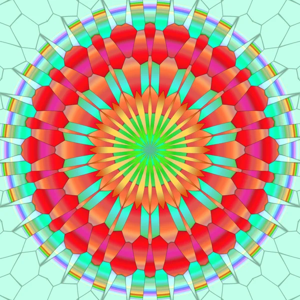 Mandala ornament generated texture — Stock Photo, Image