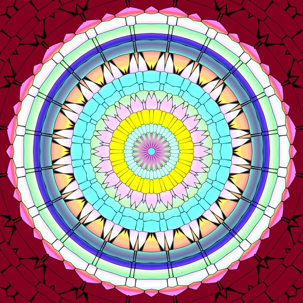 Mandala ornamento gerado textura — Fotografia de Stock
