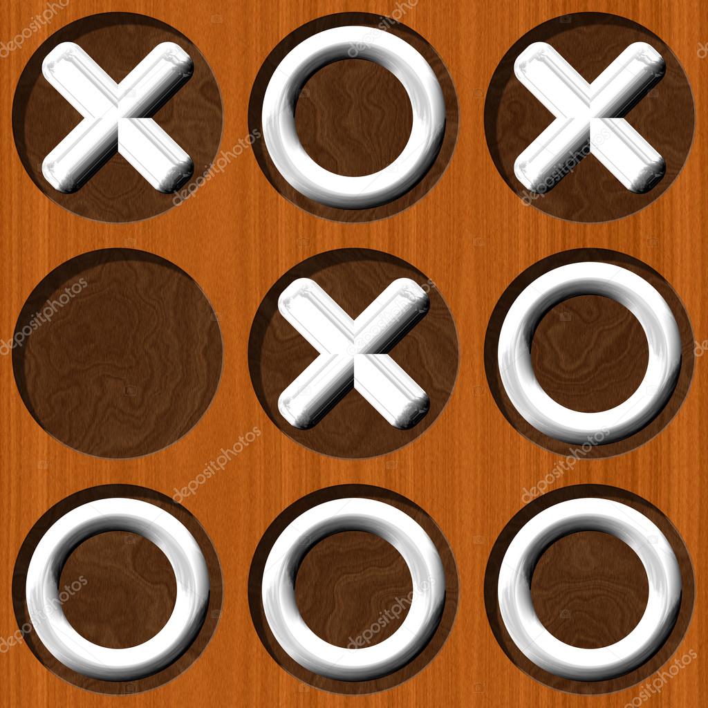 Tic Tac Toe wooden board generated seamless texture