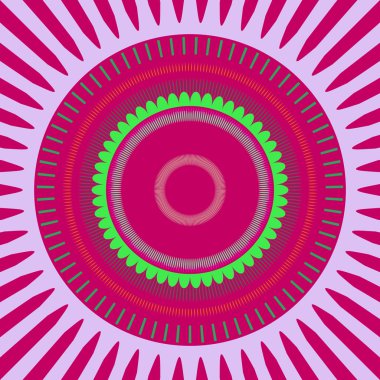 Mandala oluşturulan süsleme doku