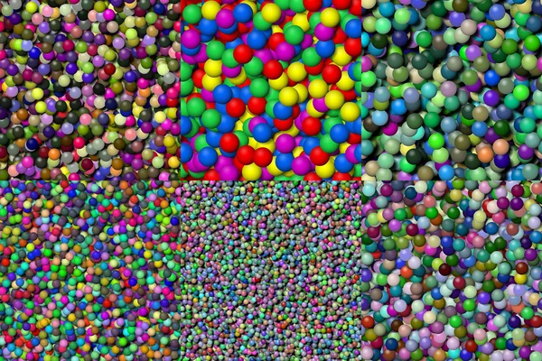Set di palline senza soluzione di continuità generato texture — Foto Stock