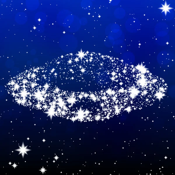Hires doku yıldız Ufo görüntüsü oluşturulan — Stok fotoğraf