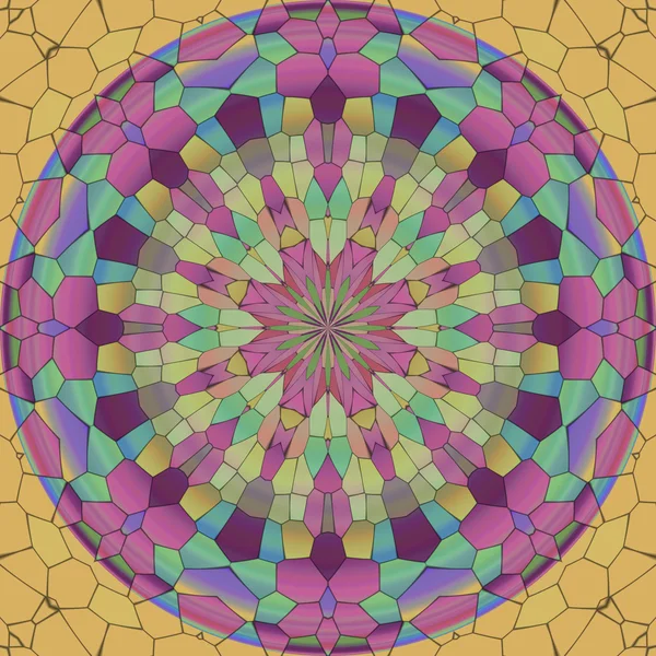 Mandala oluşturulan süsleme doku — Stok fotoğraf