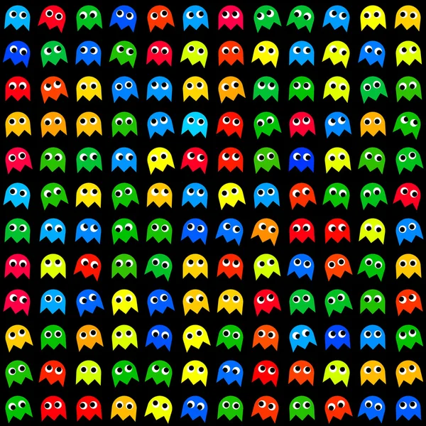 Game monsters seamless generated pattern — Stock Photo, Image