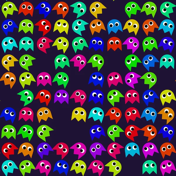 Game monsters seamless generated pattern — Stock Photo, Image