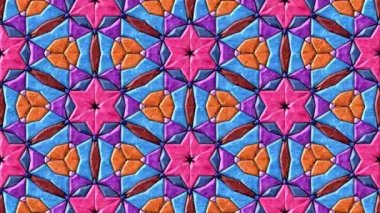 Cam mozaik sürekli değişen oluşturulan sorunsuz döngü video
