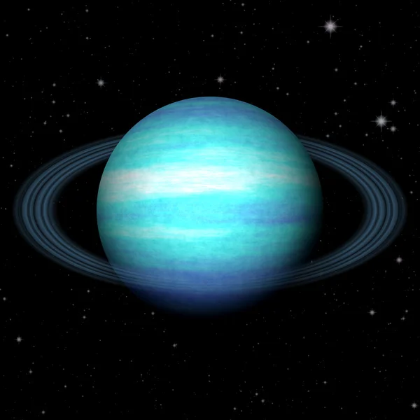 Abstrakter Uranus Planet erzeugt Textur Hintergrund — Stockfoto