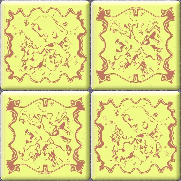 Delft tiles seamless generated hires texture — Stock Photo, Image