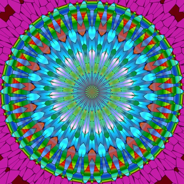 Mandala ornamento generato texture — Foto Stock