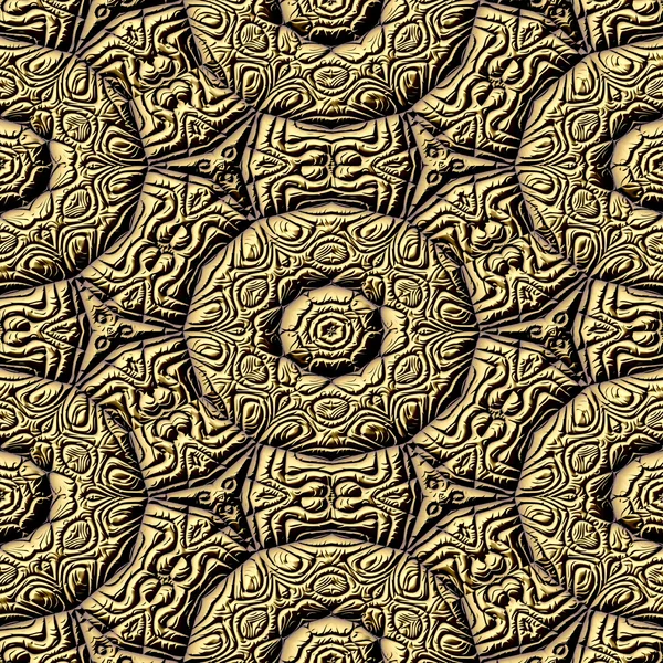 Mayan ornaments seamless hires generated texture — Stock Photo, Image