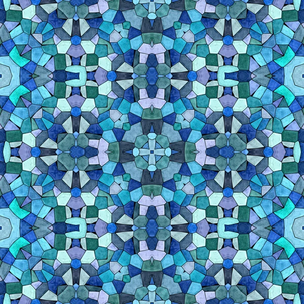 Glass mosaic kaleidoscopic seamless generated hires texture — Stock Photo, Image