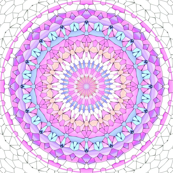 Mandala ornament generated texture — Stock Photo, Image