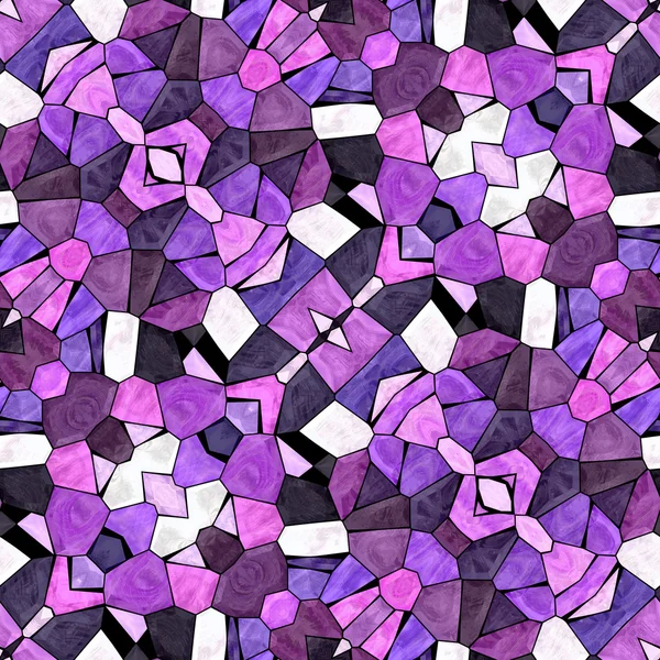 Glass mosaic kaleidoscopic seamless generated hires texture — Stock Photo, Image