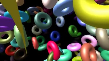 Yüzük uçan 3d video üretilen