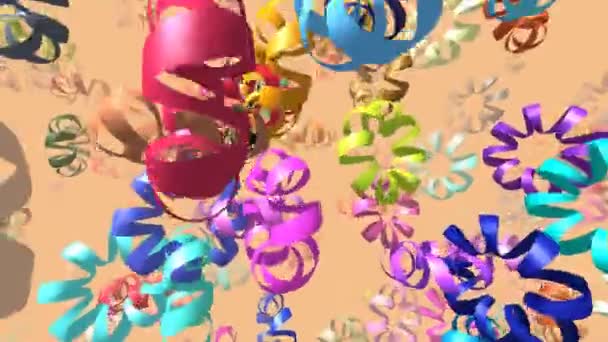 Rubans volants générés vidéo 3D 