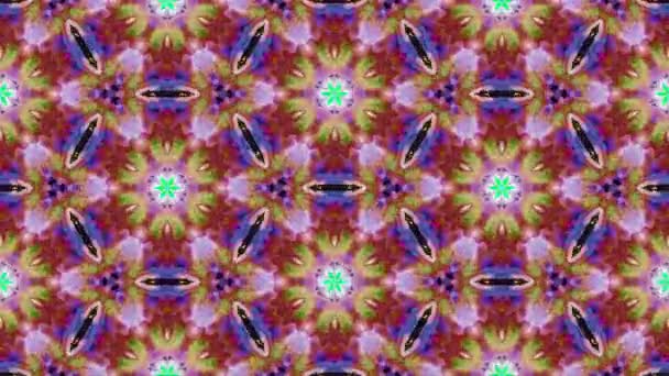 Kaleidoscopic generated seamless loop video — Stock Video