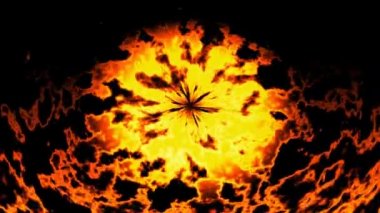 Yanan ateşi sorunsuz döngü video üretilen