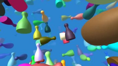 Adet uçan 3d video üretilen