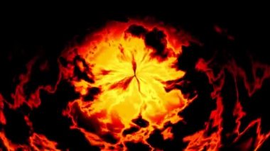 Yanan ateşi sorunsuz döngü video üretilen