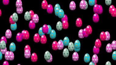 Düşen Paskalya yumurta sorunsuz döngü ile Alfa mat video