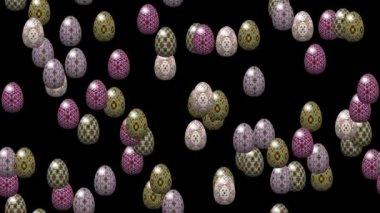 Düşen Paskalya yumurta sorunsuz döngü ile Alfa mat video