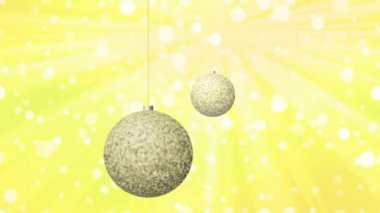 Noel topları sorunsuz döngü video üretilen