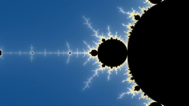 Resa till Mandelbrot fractal video — Stockvideo