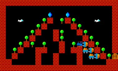 Tren, retro tarzı oyun pixelated grafik